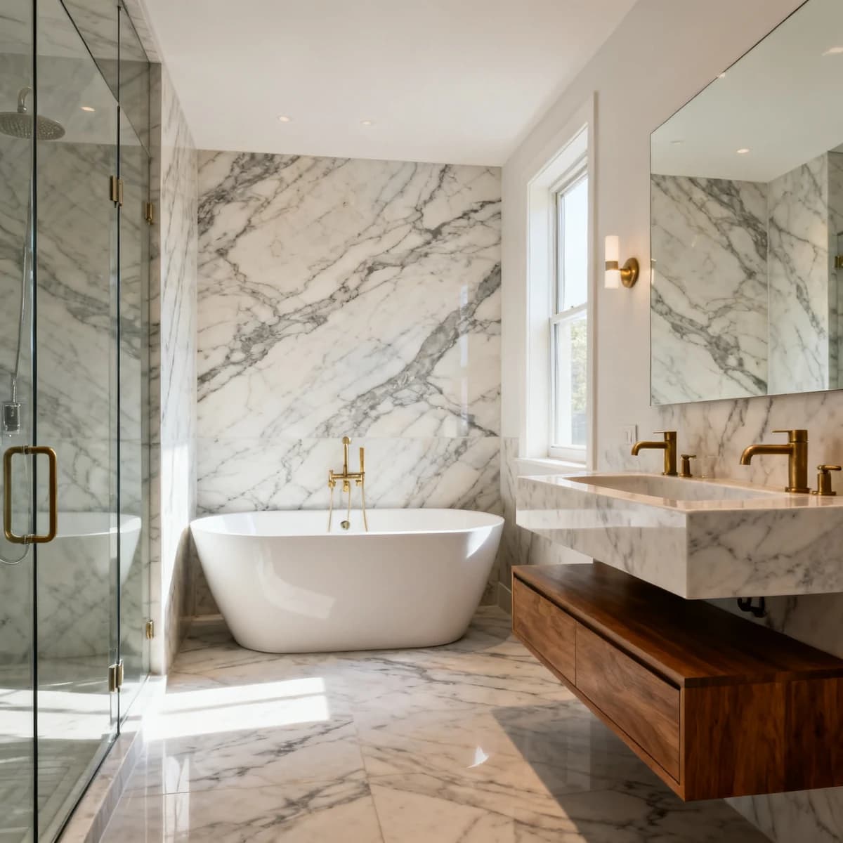 Finished spa-style bathroom by Two Crew LTD